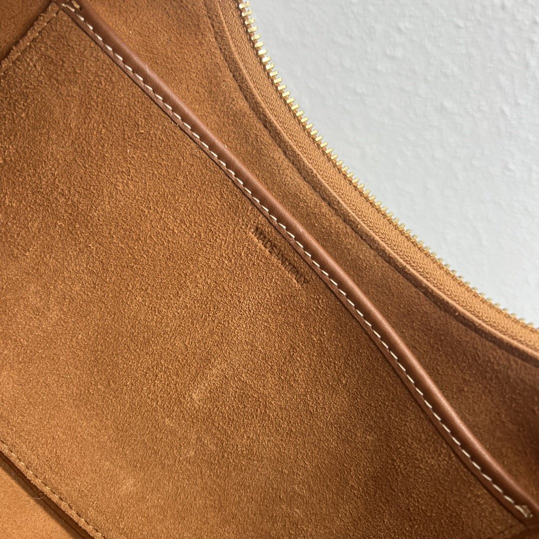 1:1 Replica Celine Mirror Hobo Bag Brown For Women 9.6in/24.5cm - Image 4