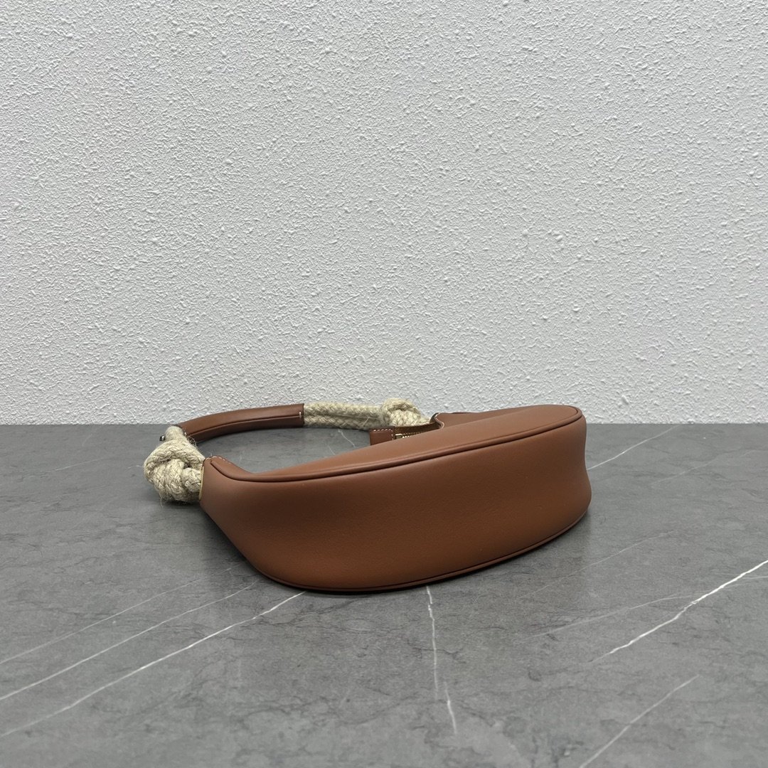 1:1 Replica Celine Mirror Hobo Bag Brown For Women 9.6in/24.5cm - Image 2