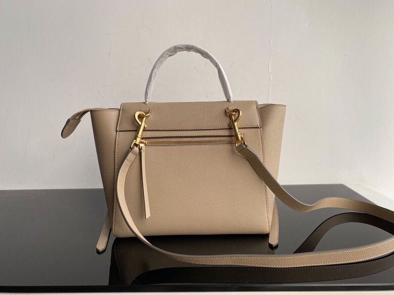 1:1 Replica Celine Nano Mini Belt Bag In Grained Material Light Taupe For Women 11in/28cm - Image 2