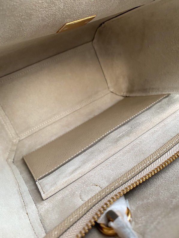 1:1 Replica Celine Nano Mini Belt Bag In Grained Material Light Taupe For Women 11in/28cm - Image 6