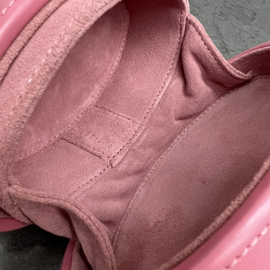 1:1 Replica Celine Oval Minaudiere Cuir Triomphe Pink For Women 6in/11.5cm - Image 4