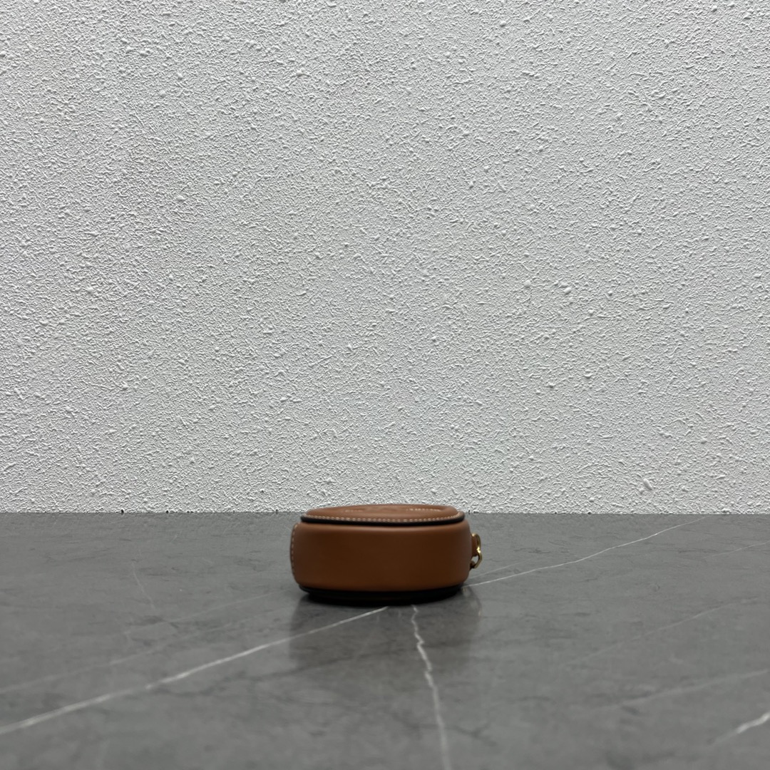 1:1 Replica Celine Pulse Cuir Triopee With Hooks - Soft Brown For Women 3in/8cm 10I863DPQ.04LU - Image 5