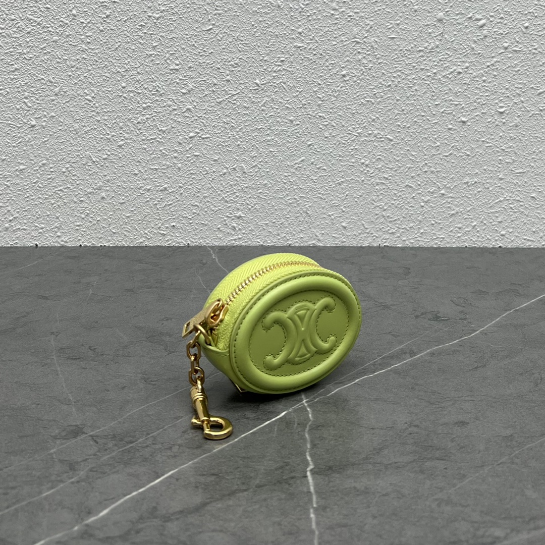 1:1 Replica Celine Pulse Cuir Triopee With Hooks - Soft Green For Women 3in/8cm - Image 3