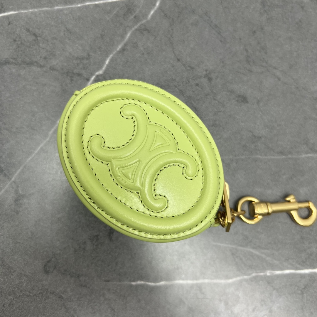 1:1 Replica Celine Pulse Cuir Triopee With Hooks - Soft Green For Women 3in/8cm - Image 2