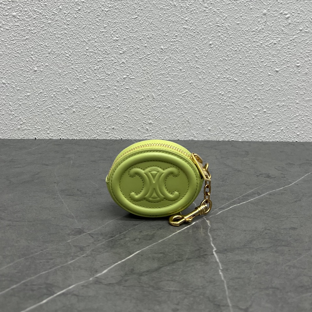 1:1 Replica Celine Pulse Cuir Triopee With Hooks - Soft Green For Women 3in/8cm