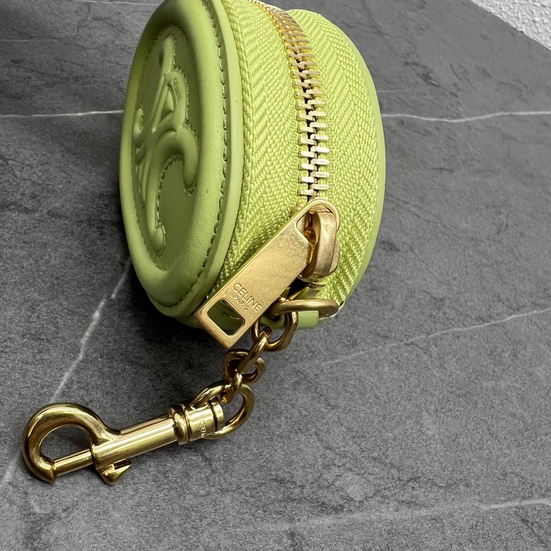 1:1 Replica Celine Pulse Cuir Triopee With Hooks - Soft Green For Women 3in/8cm - Image 8