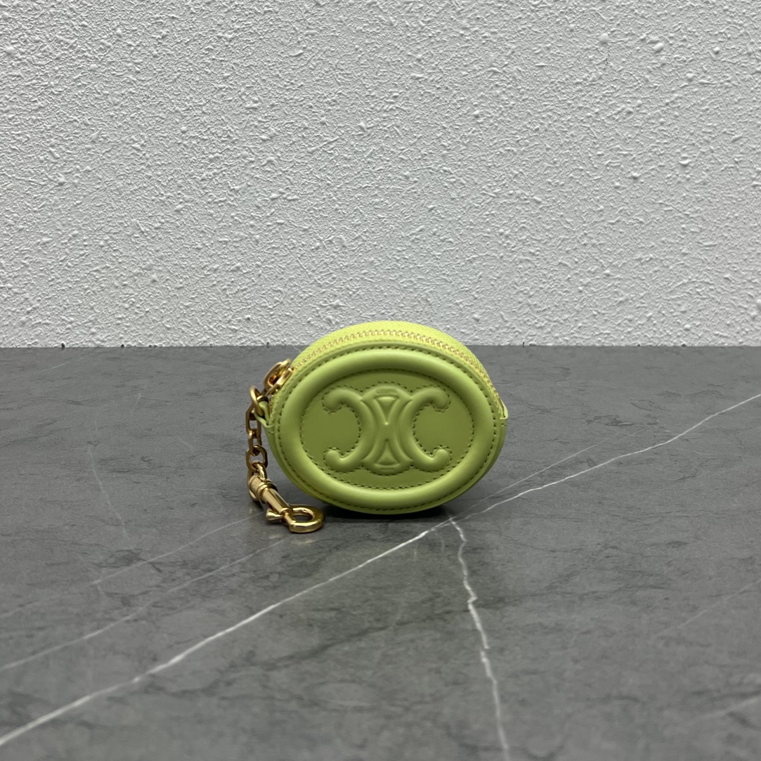 1:1 Replica Celine Pulse Cuir Triopee With Hooks - Soft Green For Women 3in/8cm - Image 6