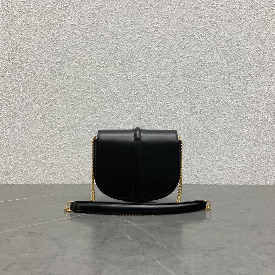 1:1 Replica Celine Small 16 Wallet On Chain Black For Women 6in/14cm 10G453CQ7.38NO - Image 6
