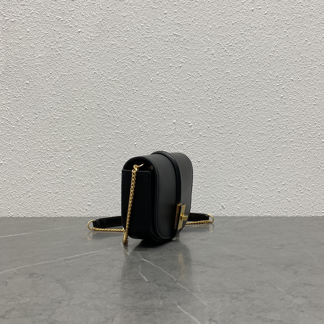 1:1 Replica Celine Small 16 Wallet On Chain Black For Women 6in/14cm 10G453CQ7.38NO - Image 3