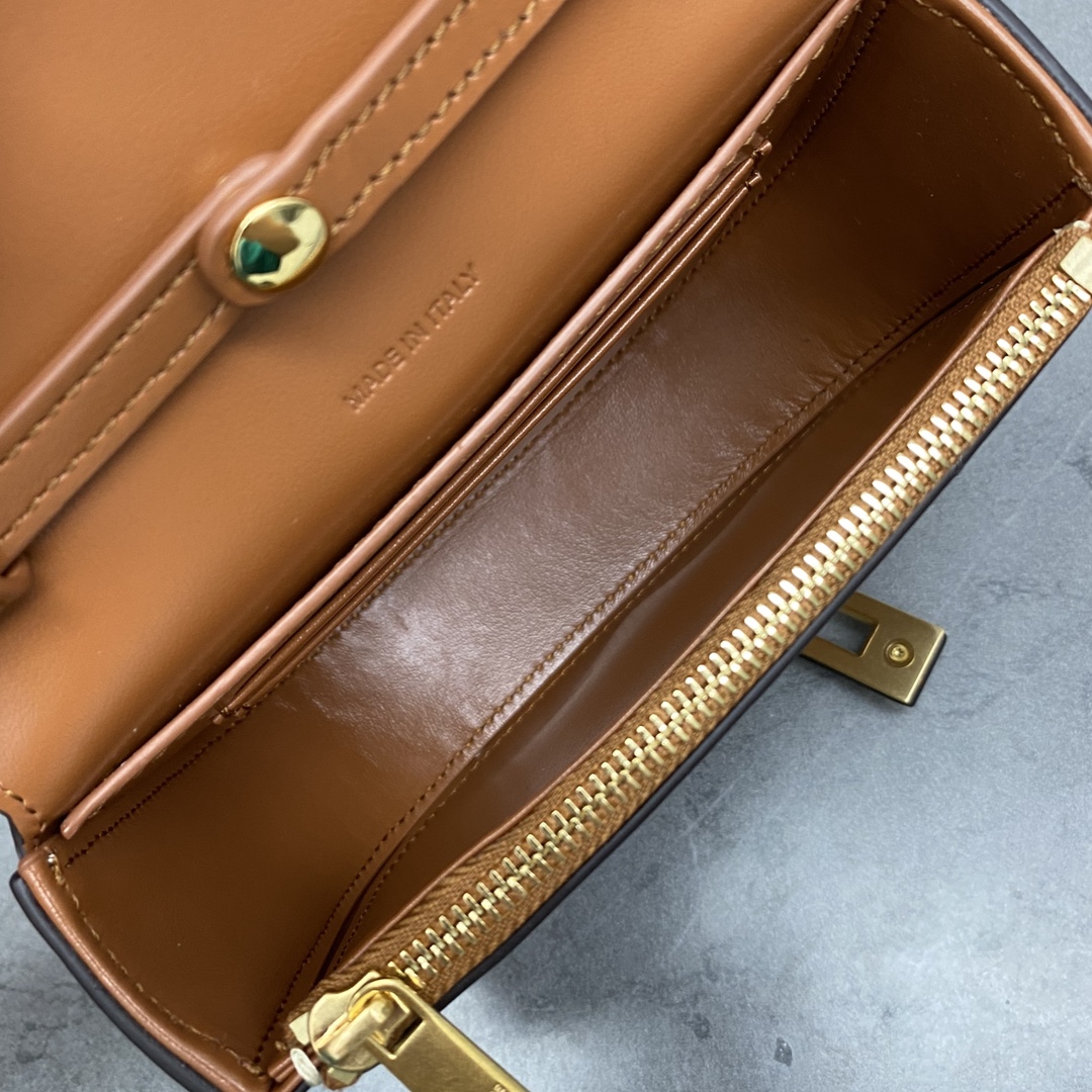 1:1 Replica Celine Small 16 Wallet On Chain Tan For Women 6in/14cm 10G453CQ7.04LU - Image 7