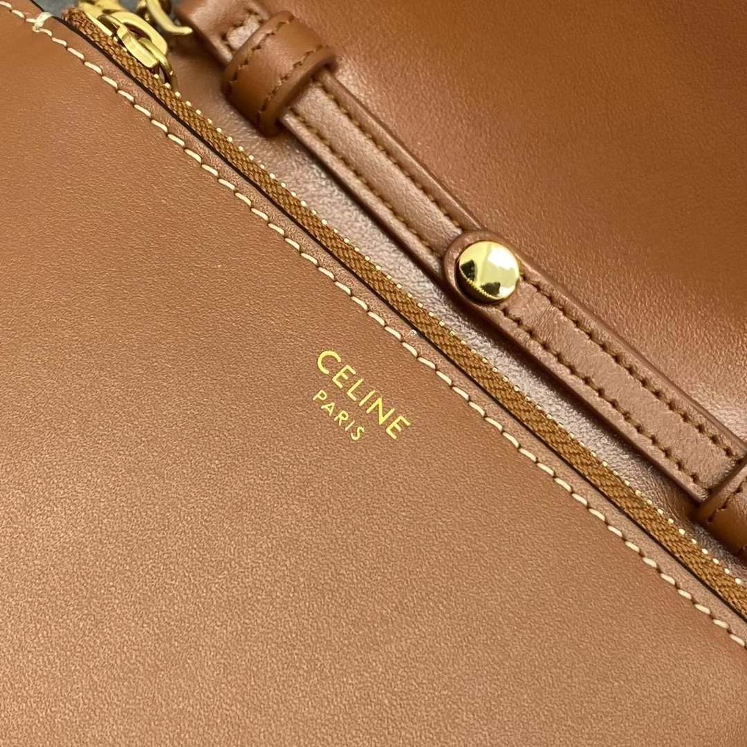 1:1 Replica Celine Small 16 Wallet On Chain Tan For Women 6in/14cm 10G453CQ7.04LU - Image 6