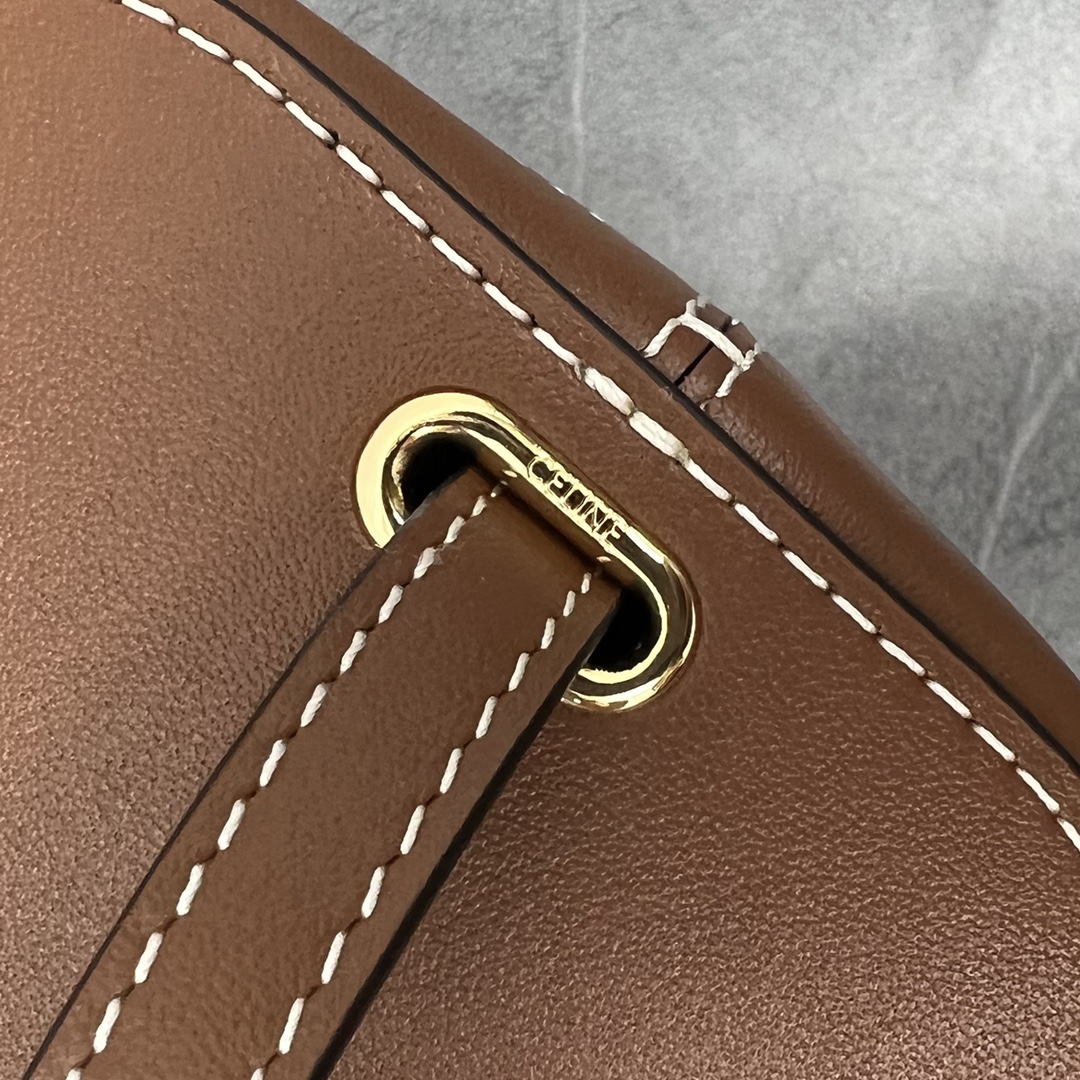 1:1 Replica Celine Small Box Cuir Triomphe Brown For Women 4in/11cm 199263DU3.04LU - Image 3