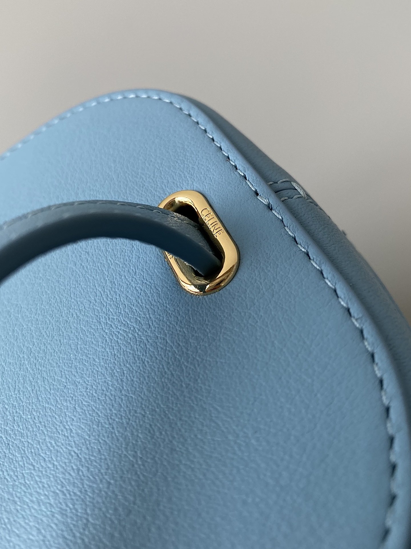 1:1 Replica Celine Small Box Cuir Triomphe Denim For Women 4in/11cm 199263DU3.07DD - Image 7