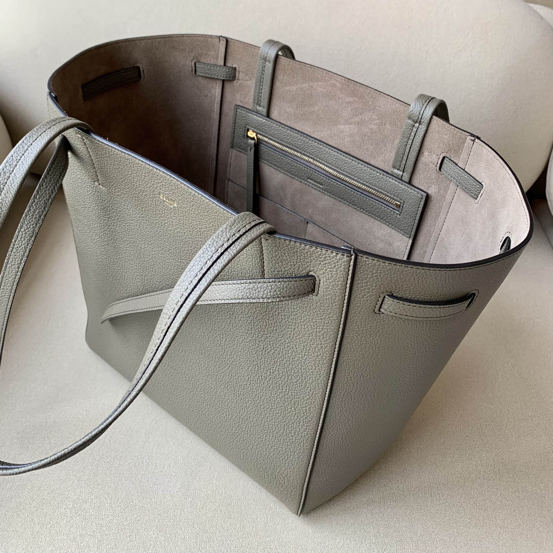 1:1 Replica Celine Small Cabas Phantom In Soft Grained Brown For Women 12in/31cm - Image 2