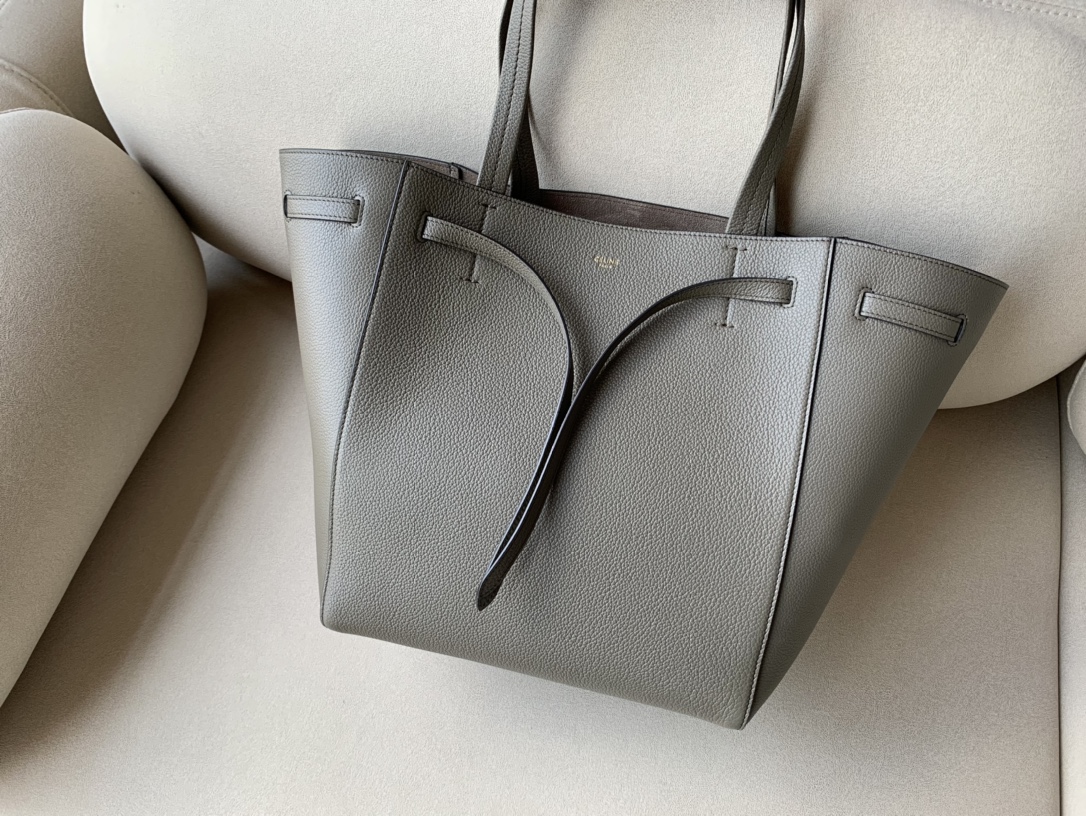 1:1 Replica Celine Small Cabas Phantom In Soft Grained Brown For Women 12in/31cm