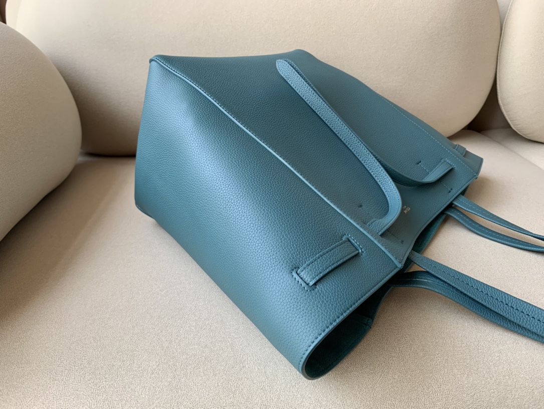 1:1 Replica Celine Small Cabas Phantom In Soft Grained Green For Women 12in/31cm - Image 2