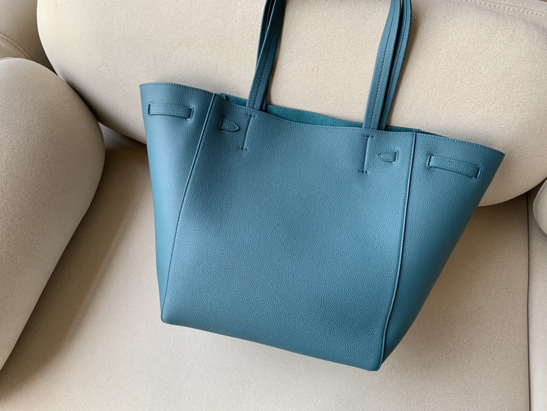 1:1 Replica Celine Small Cabas Phantom In Soft Grained Green For Women 12in/31cm