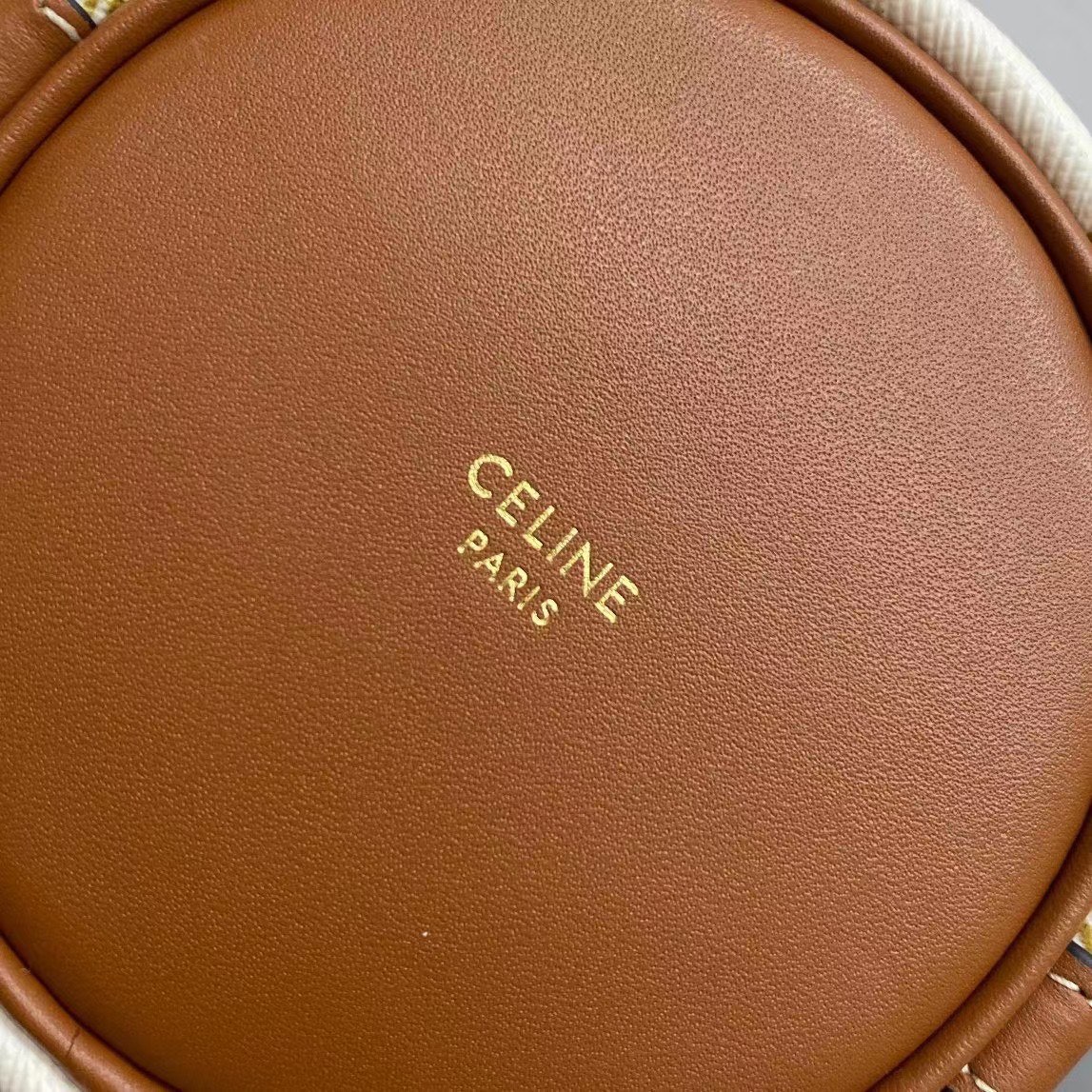 1:1 Replica Celine Small Drawstring Bag In Trimphe Canvas Brown For Women 7.9in/20cm 191142BZJ-04LU - Image 2