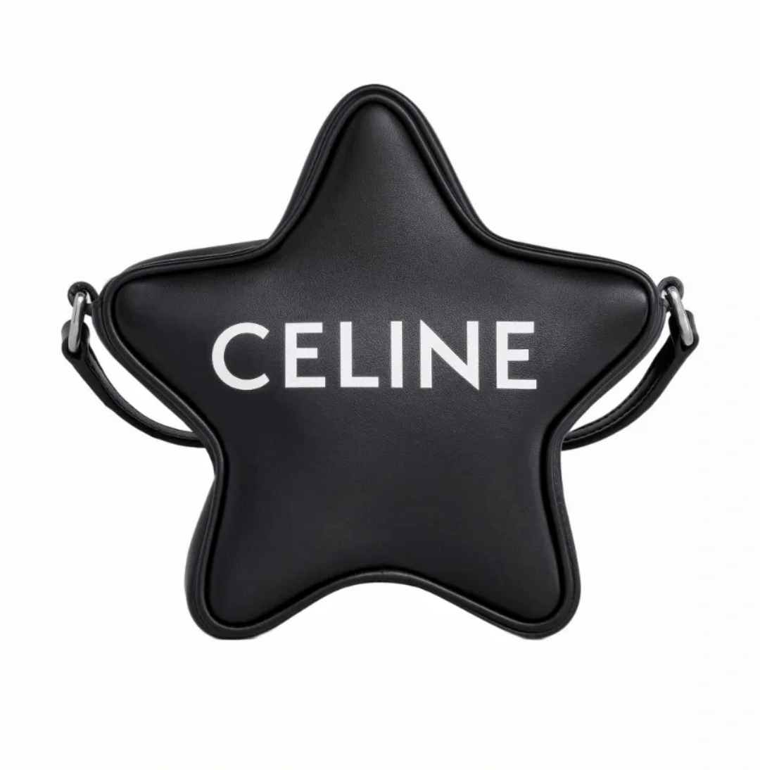 1:1 Replica Celine Small Etoile With Celine Print Black For Women 7in/18cm 198763DW3.38SI - Image 2