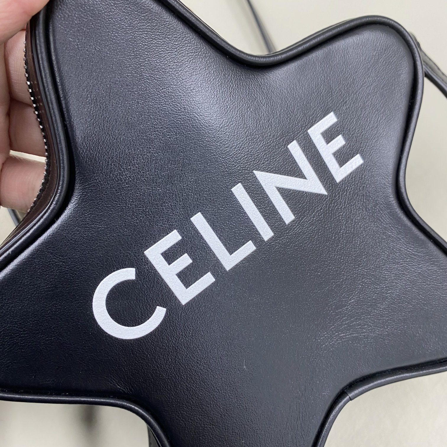1:1 Replica Celine Small Etoile With Celine Print Black For Women 7in/18cm 198763DW3.38SI - Image 3