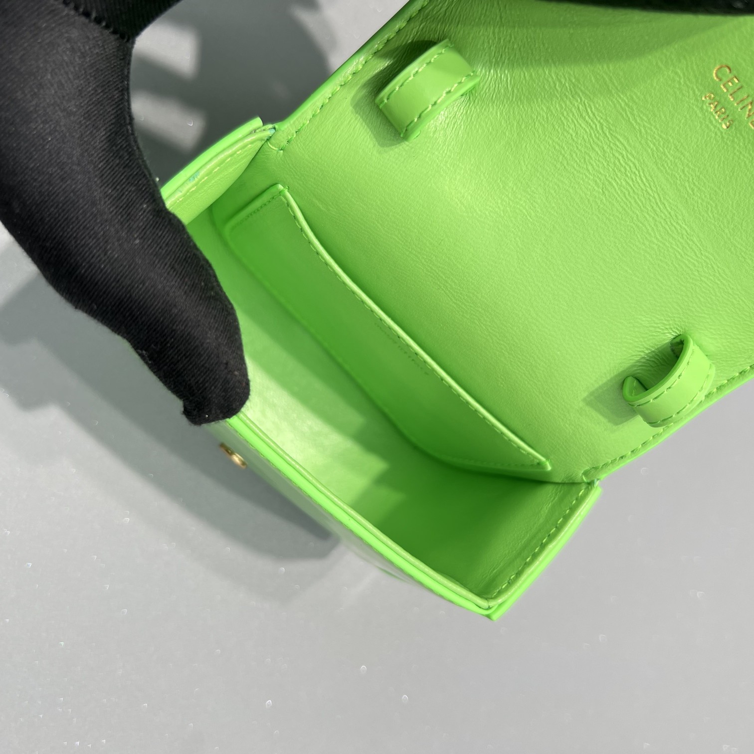 1:1 Replica Celine Teen Triomphe Bag Green For Women 7in/19cm - Image 2