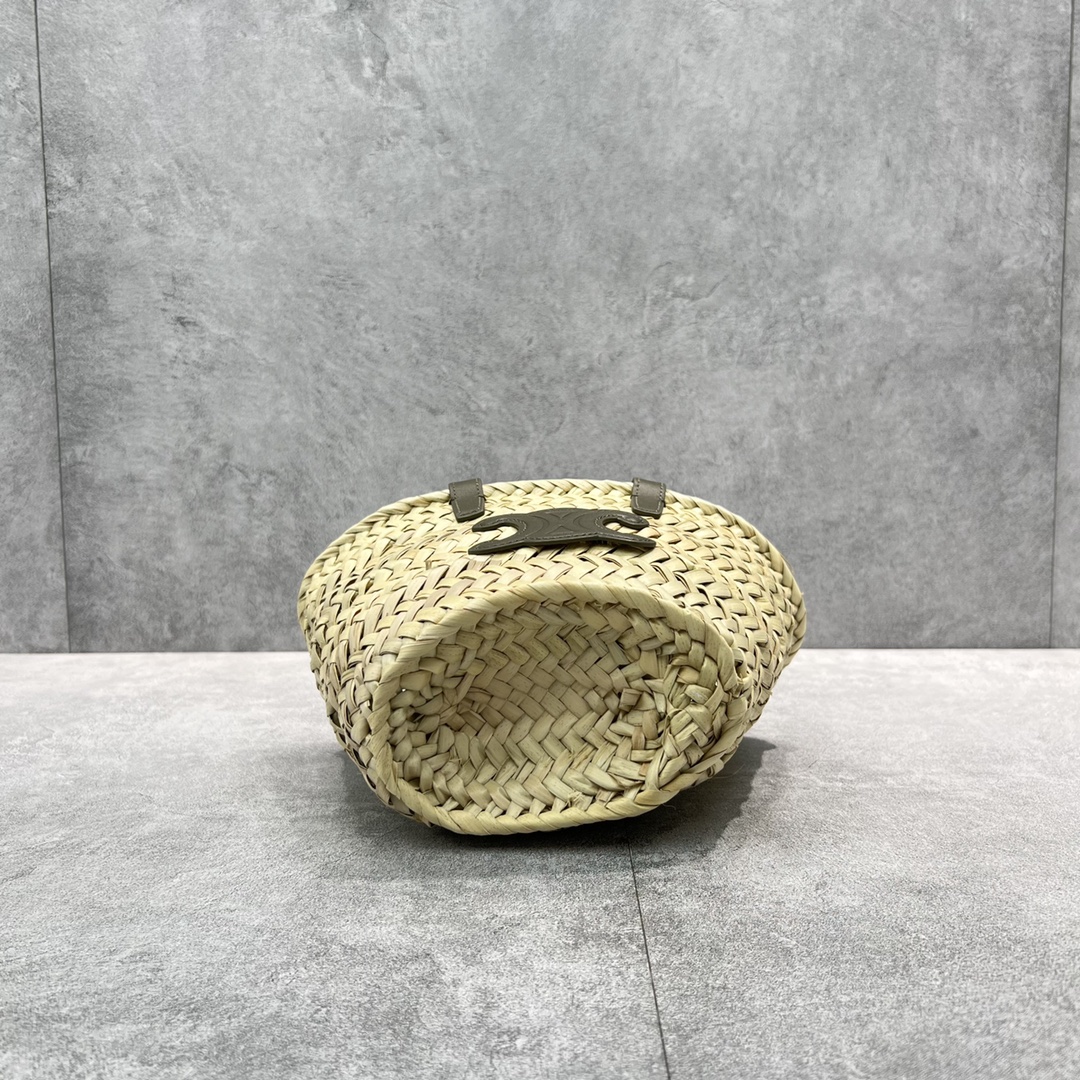 1:1 Replica Celine Teen Triomphe Classic Pannier Tote Dark Green For Women 8in/20cm - Image 2