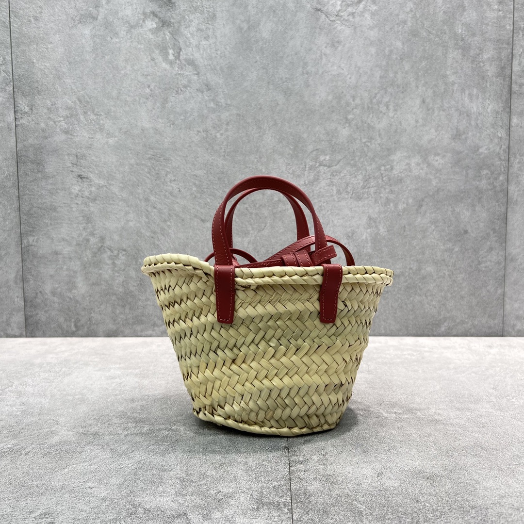 1:1 Replica Celine Teen Triomphe Classic Pannier Tote Dark Pink For Women 8in/20cm - Image 3