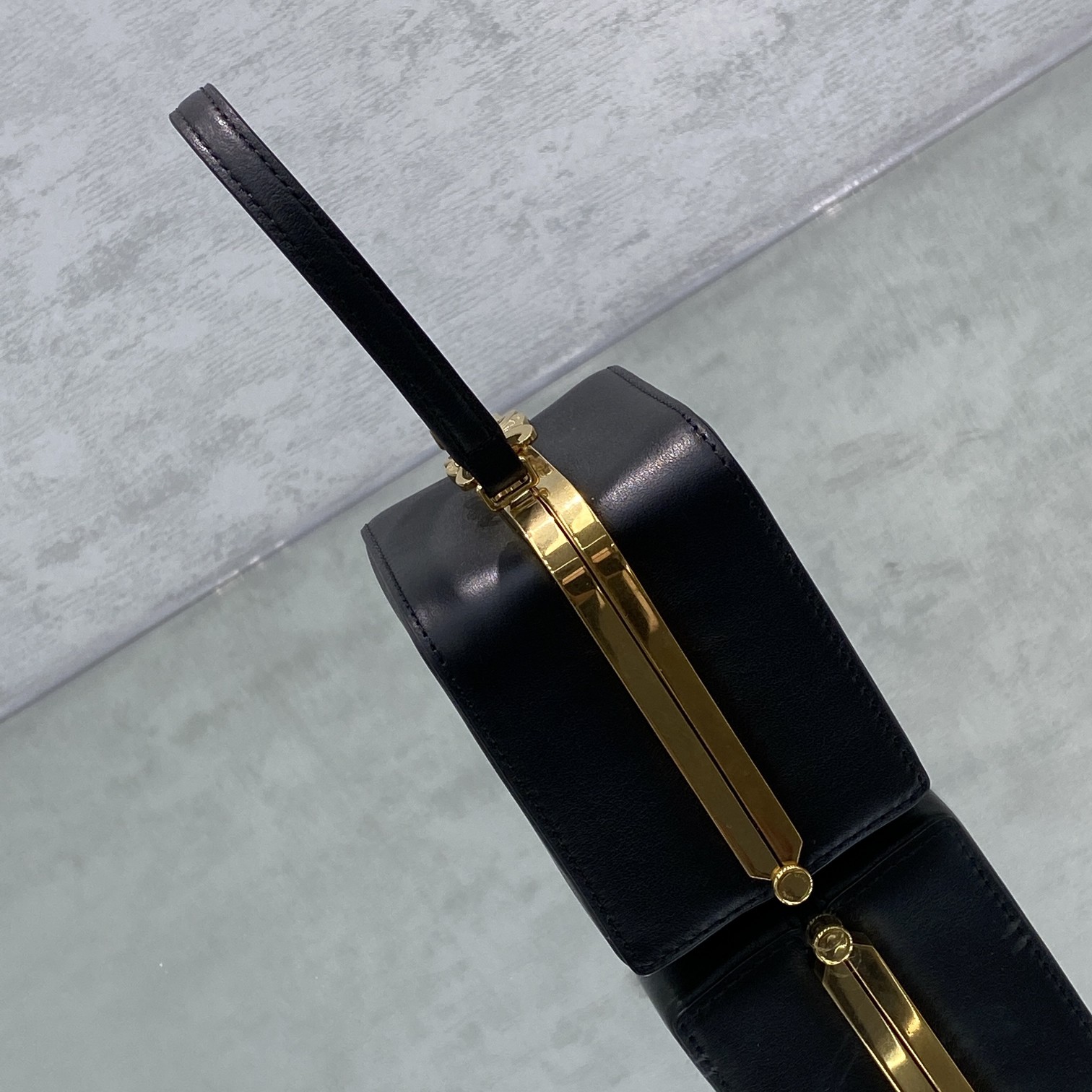 1:1 Replica Celine Triomphe Minaudiere Black For Women 4in/10cm - Image 4