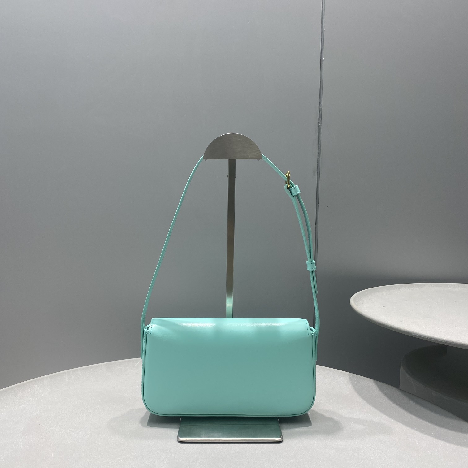 1:1 Replica Celine Triomphe Shoulder Bag Mint Green For Women 8in/20cm - Image 5