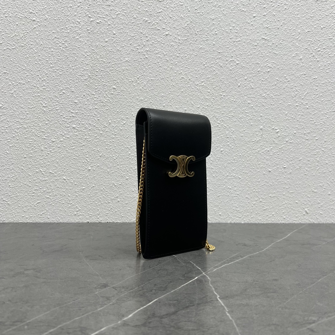 1:1 Replica Celine Vertical Phone Pouch Black For Women 6in/19cm 10J133DPV.38NO - Image 4