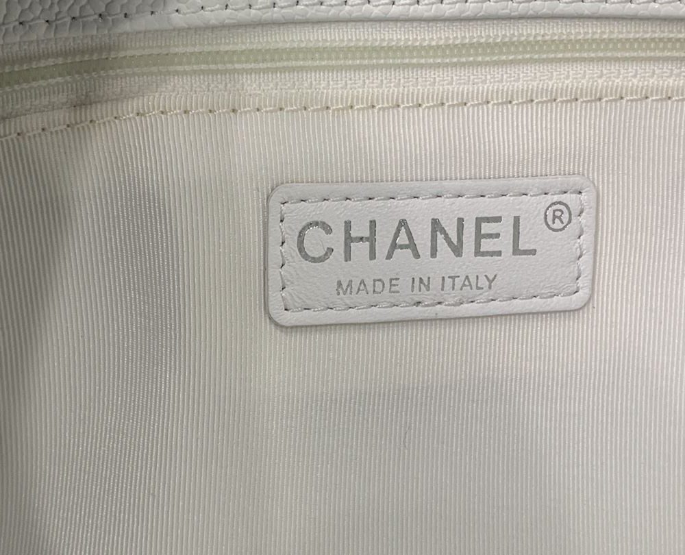 [REP 1:1] Chain Tote Shoulder Bag Black/White For Women 13in / 33cm A50995