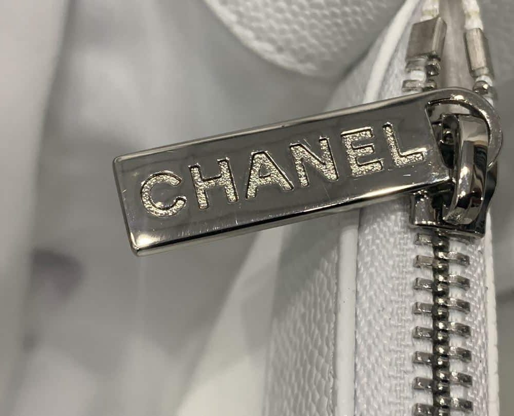 [REP 1:1] Chain Tote Shoulder Bag Black/White For Women 13in / 33cm A50995