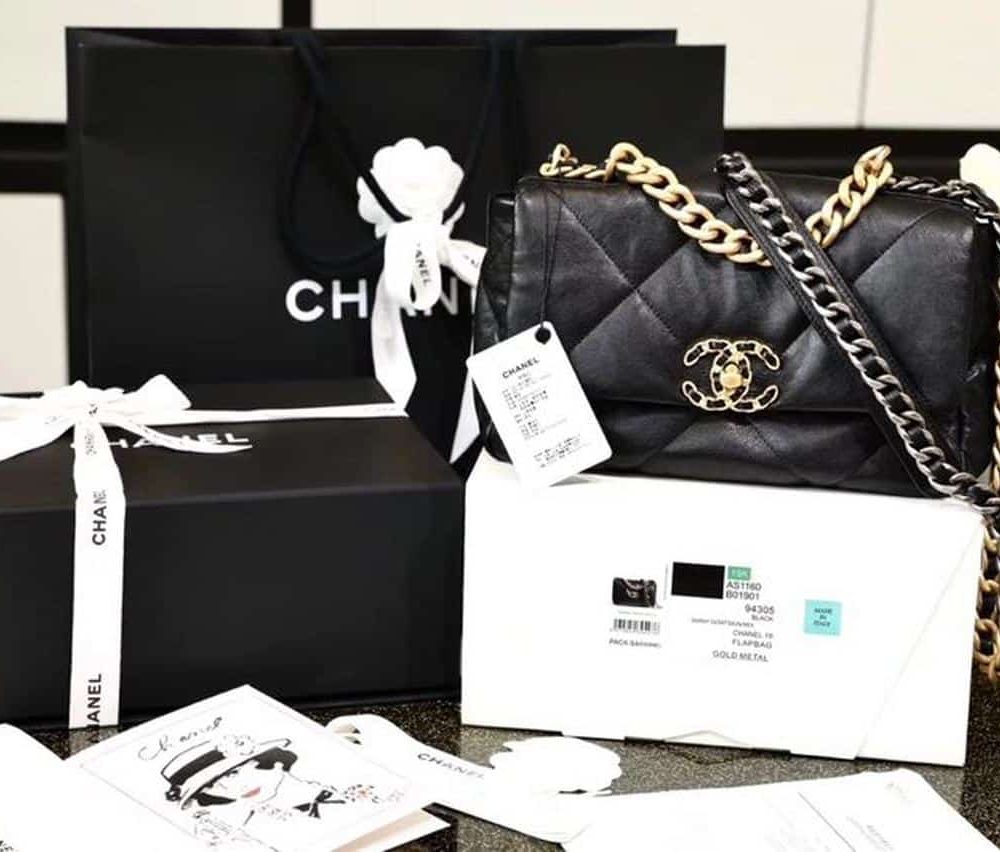 [REP 1:1] Chanel 19 Handbag 26cm Black For Women AS1160 B04852 94305