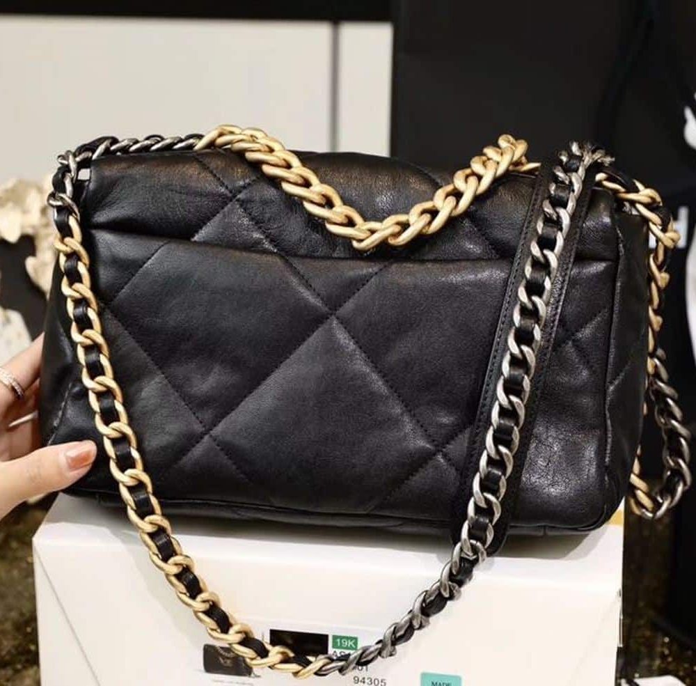 [REP 1:1] Chanel 19 Handbag 26cm Black For Women AS1160 B04852 94305