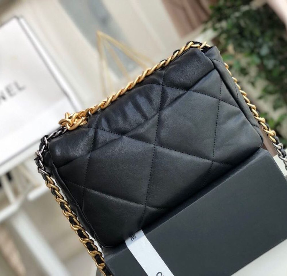 [REP 1:1] Chanel 19 HandBag Black For Women 10.1in/26cm AS1160