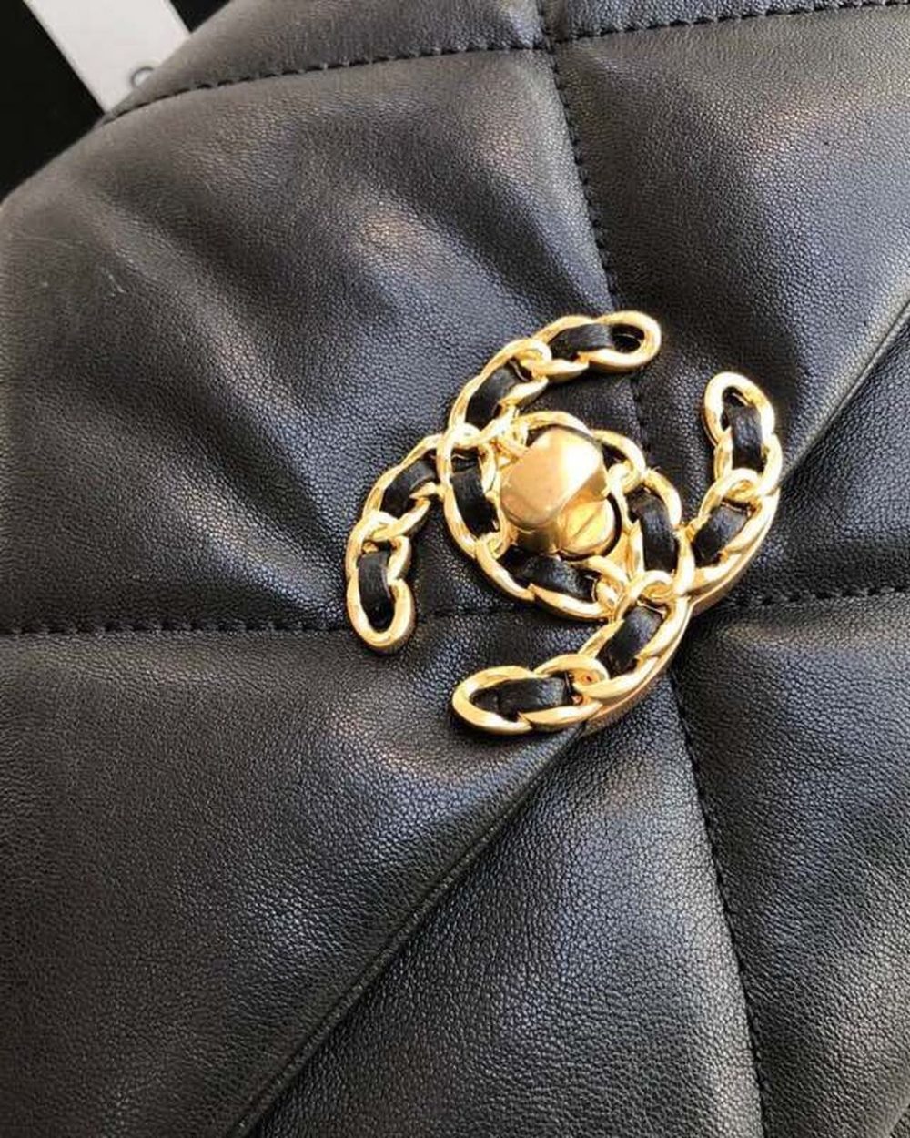 [REP 1:1] Chanel 19 HandBag Black For Women 11.8in/30cm