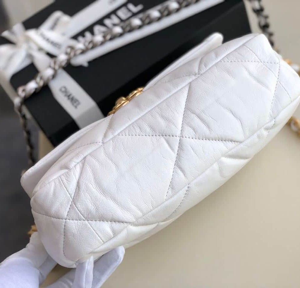 [REP 1:1] Chanel 19 HandBag White For Women 10.1in/26cm AS1160