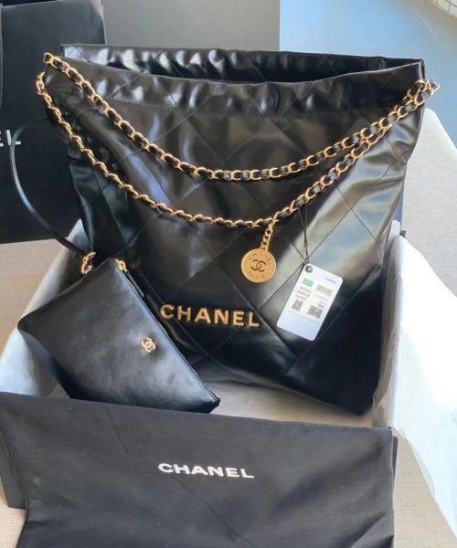 [REP 1:1] Chanel 22 Handbag Black For Women 16.4in/42cm AS3261 B08872 94305