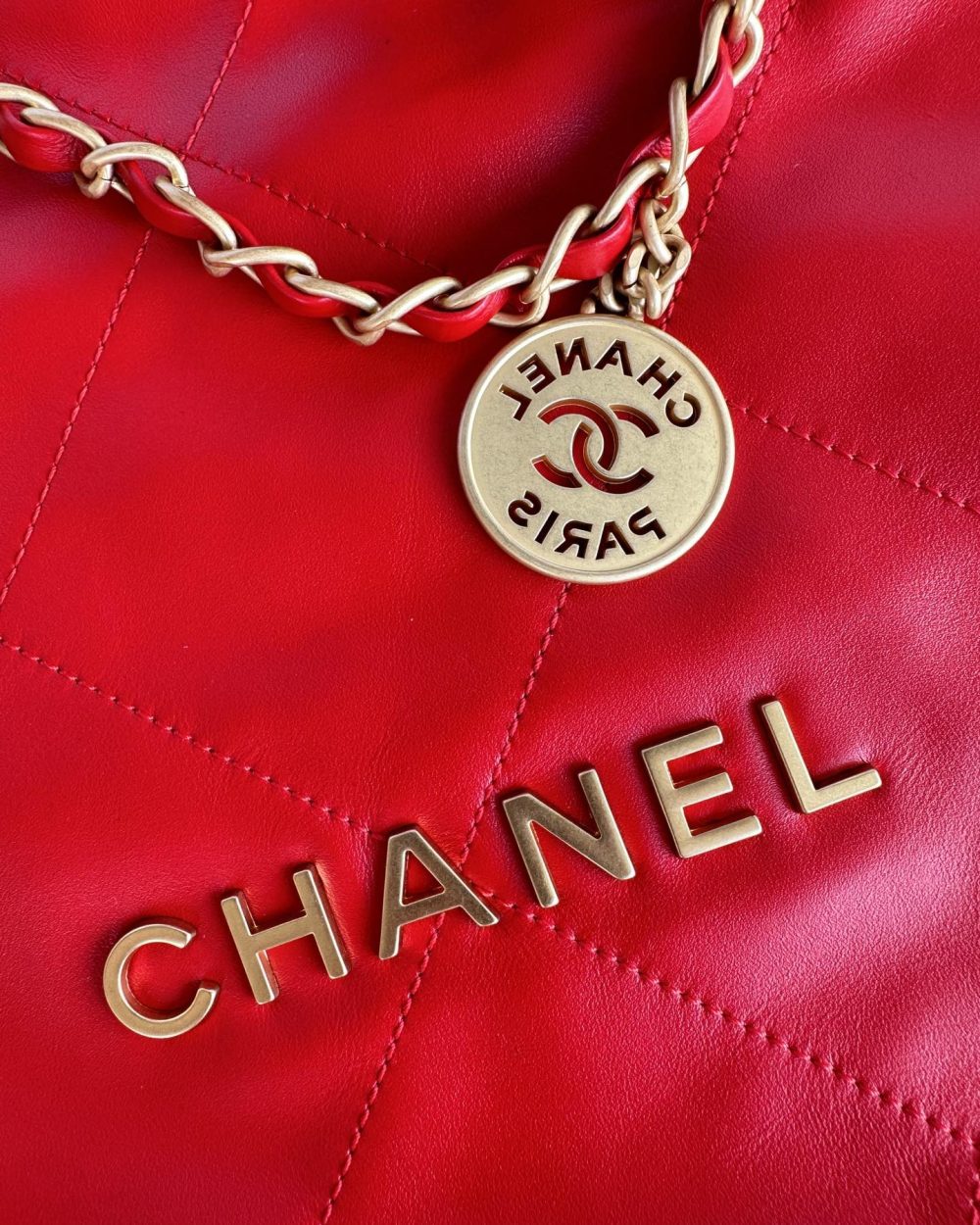 [REP 1:1] Chanel 22 Handbag Red/Pink For Women 39cm / 15.3in AS3261