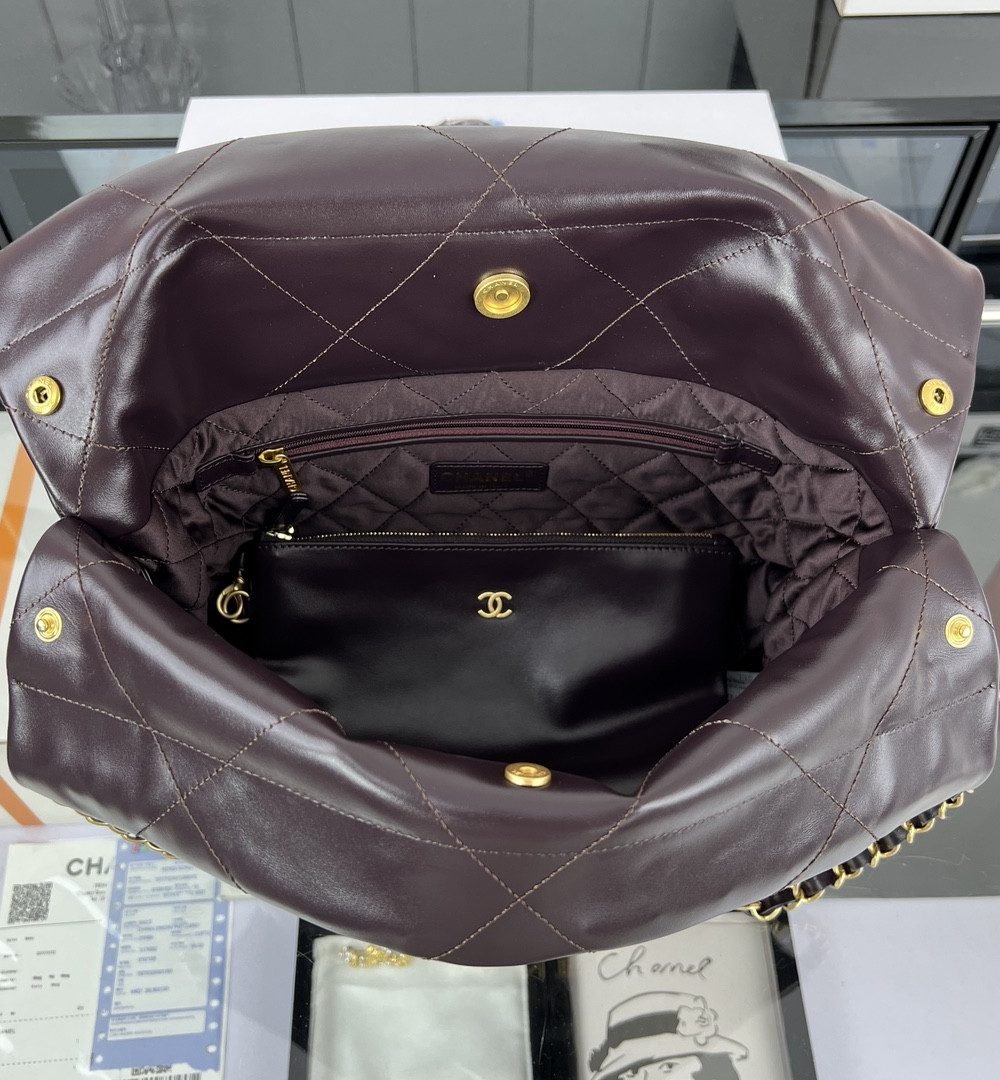 [REP 1:1] Chanel 22 Medium Handbag Yellow/Grey/Brown/Dark Blue/Pink/Jade Green/White For Women 37cm / 14.5in