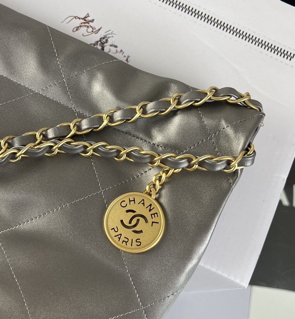 [REP 1:1] Chanel 22 Medium Handbag Yellow/Grey/Brown/Dark Blue/Pink/Jade Green/White For Women 37cm / 14.5in