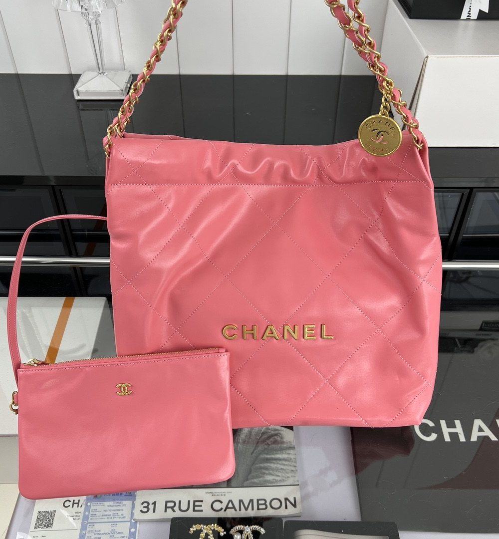 [REP 1:1] Chanel 22 Medium Handbag Yellow/Grey/Brown/Dark Blue/Pink/Jade Green/White For Women 37cm / 14.5in