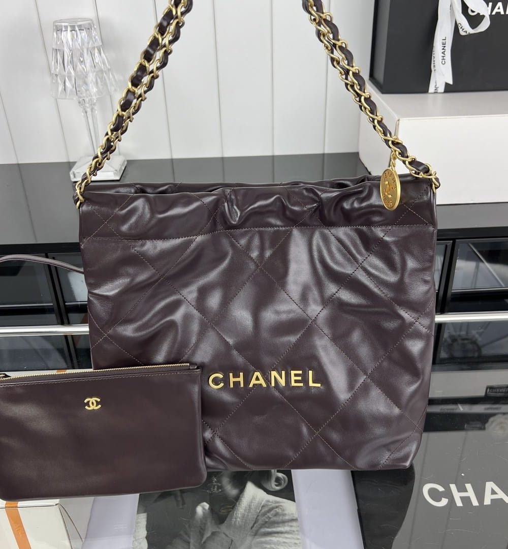 [REP 1:1] Chanel 22 Medium Handbag Yellow/Grey/Brown/Dark Blue/Pink/Jade Green/White For Women 37cm / 14.5in