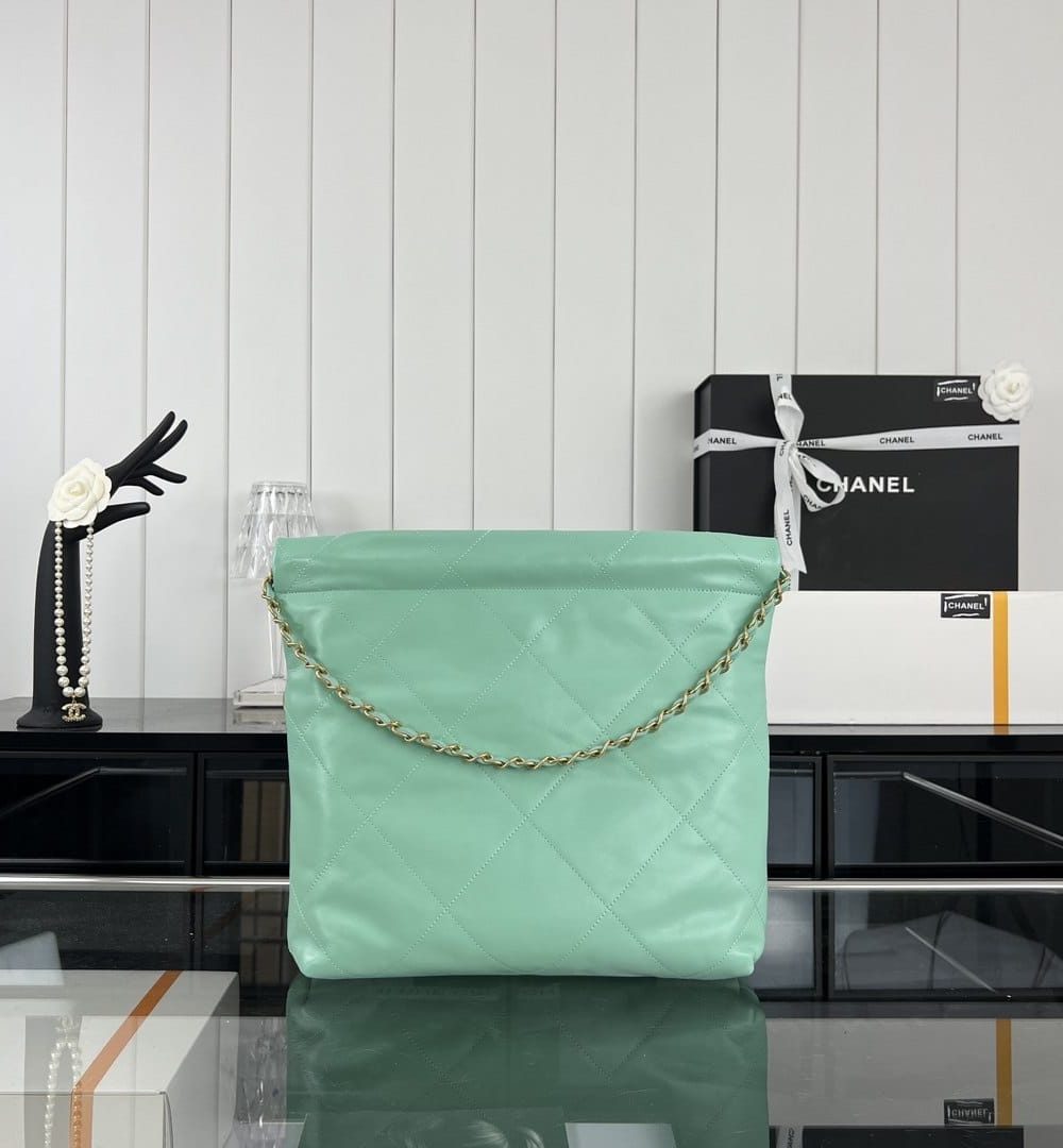 [REP 1:1] Chanel 22 Medium Handbag Yellow/Grey/Brown/Dark Blue/Pink/Jade Green/White For Women 37cm / 14.5in