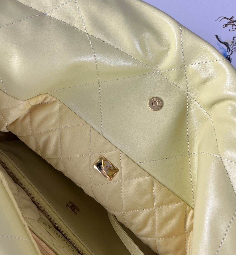 [REP 1:1] Chanel 22 Medium Handbag Yellow/Grey/Brown/Dark Blue/Pink/Jade Green/White For Women 37cm / 14.5in