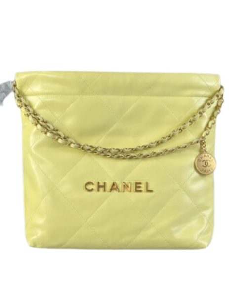 [REP 1:1] Chanel 22 Medium Handbag Yellow/Grey/Brown/Dark Blue/Pink/Jade Green/White For Women 37cm / 14.5in