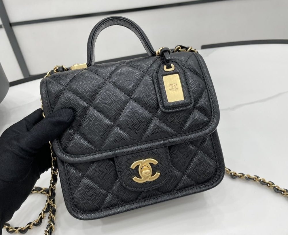 [REP 1:1] Chanel 22K Flap Bag Black For Women, Women's Bags 8.1in/20.5cm