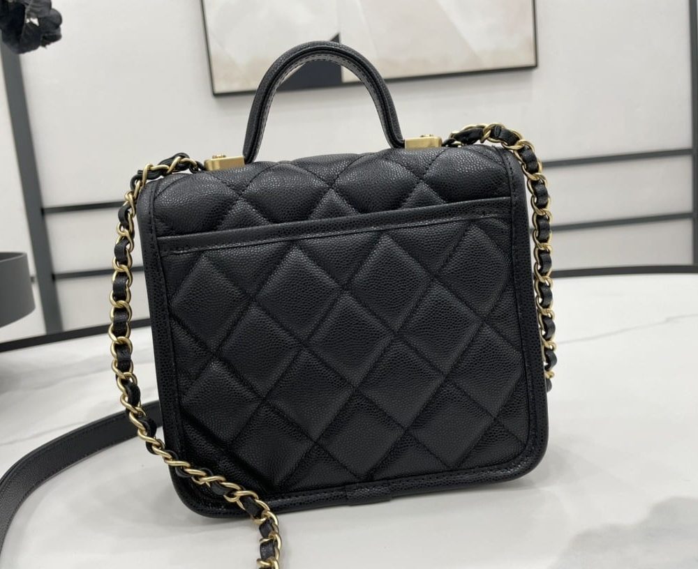 [REP 1:1] Chanel 22K Flap Bag Black For Women, Women's Bags 8.1in/20.5cm