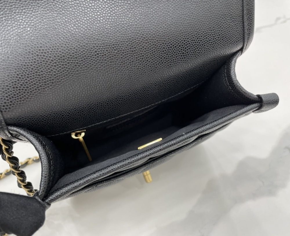 [REP 1:1] Chanel 22K Flap Bag Black For Women, Women's Bags 8.1in/20.5cm