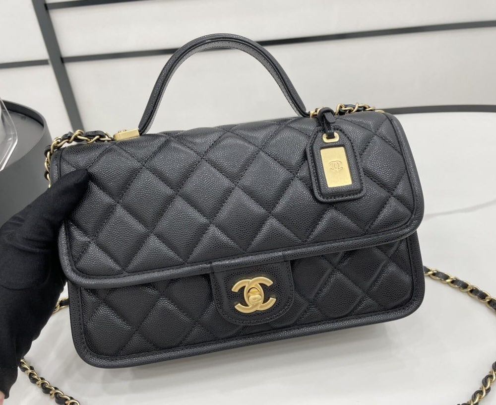 [REP 1:1] Chanel AS3653 22K Bag Black For Women, Women's Bags 9.8in/25cm
